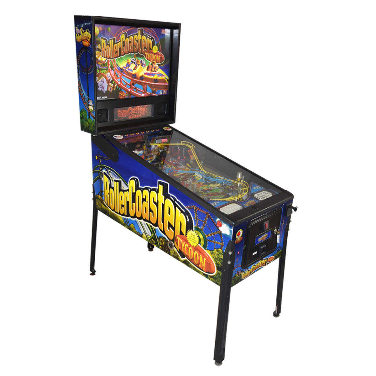 Roller Coaster Tycoon Pinball Machine Cover