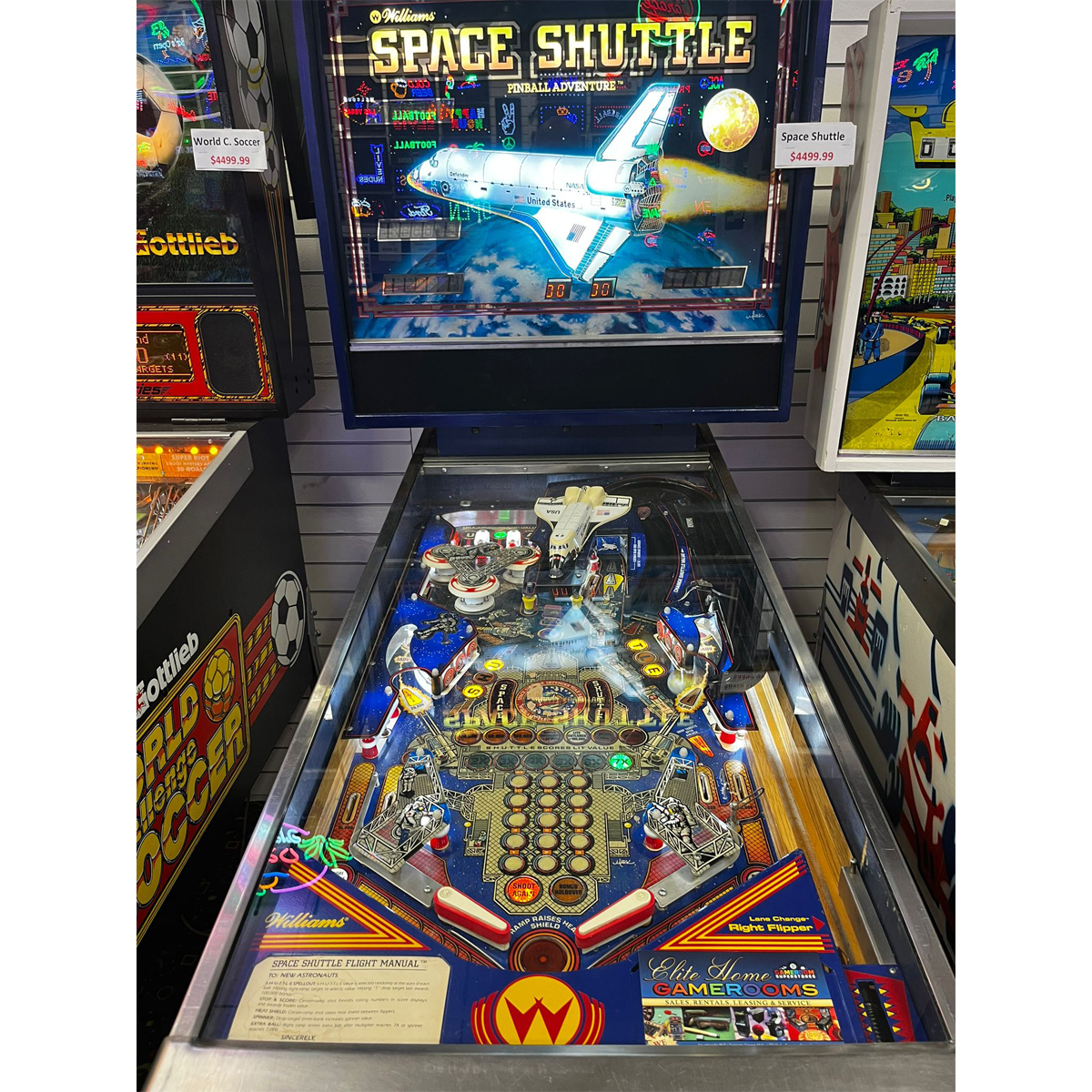 Space Shuttle Pinball Machine 2
