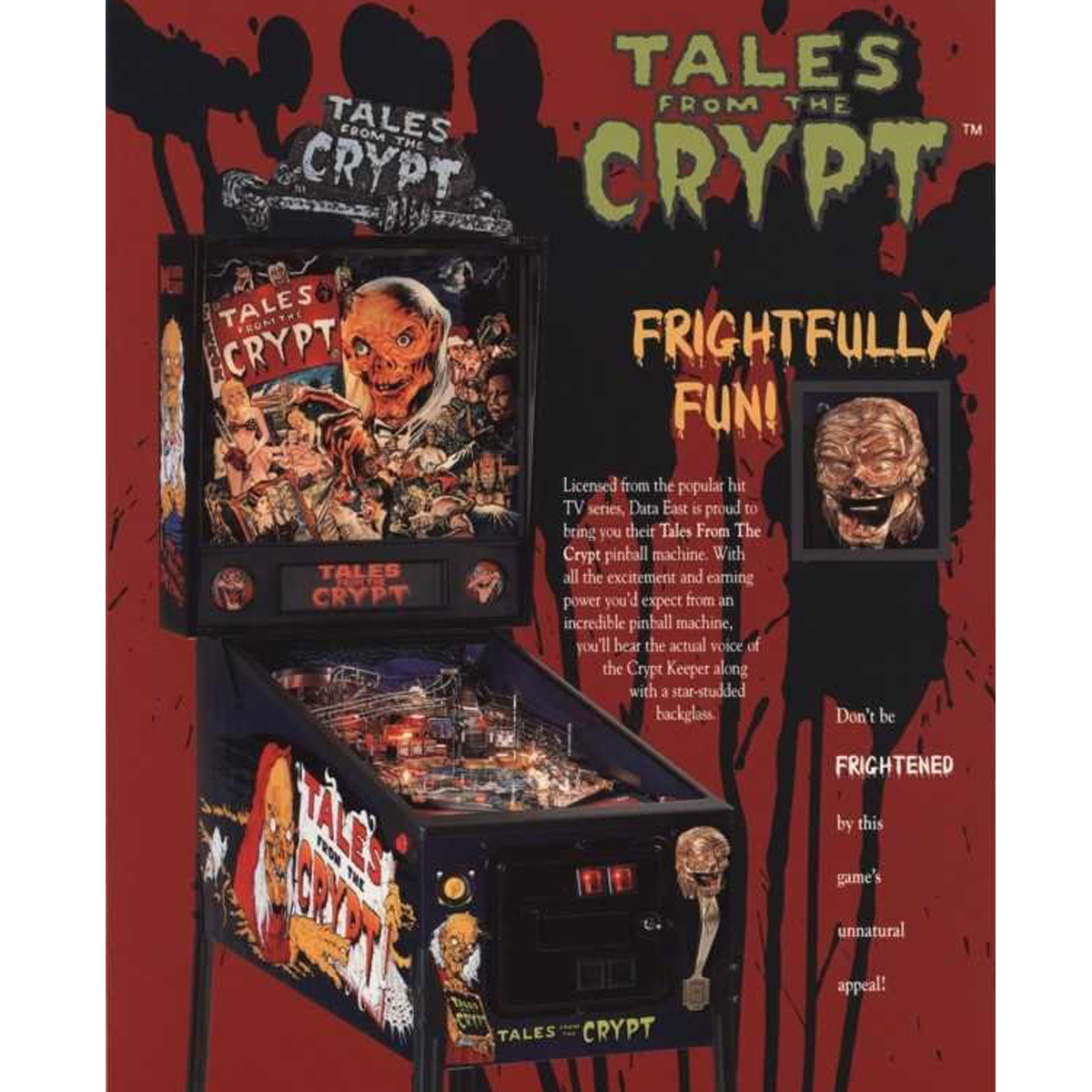 Tales from the Crypt Pinball Machine Flyer