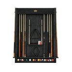 Alta Wall Mounted Cue Rack 12 (Black Ash)