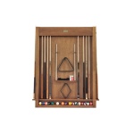 Alta Wall Mounted Cue Rack 12 (Brushed Walnut)