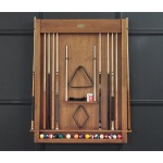 Alta Wall Mounted Cue Rack 12 (Brushed Walnut) (3)