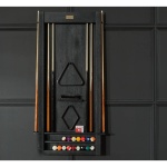 Alta Wall Mounted Cue Rack 6 (Black Ash)-3