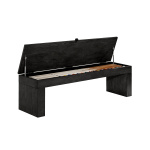 Dining Storage Bench (Black Ash) (1)