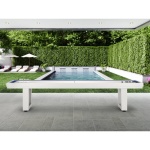 Lanai Outdoor Shuffleboard Table (Pearl White) (9)