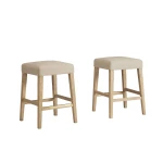Port Royal Backless Stool (White Oak)-2