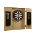 Port Royal Dartboard Cabinet (White Oak) (1)