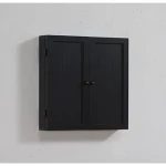 Vienna Dartboard Cabinet (Black) (2)