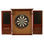 Windsor Dartboard Cabinet (Old World Mahogony) (1)