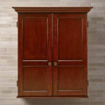 Windsor Dartboard Cabinet (Old World Mahogony) (4)