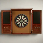 Windsor Dartboard Cabinet (Old World Mahogony) (6)