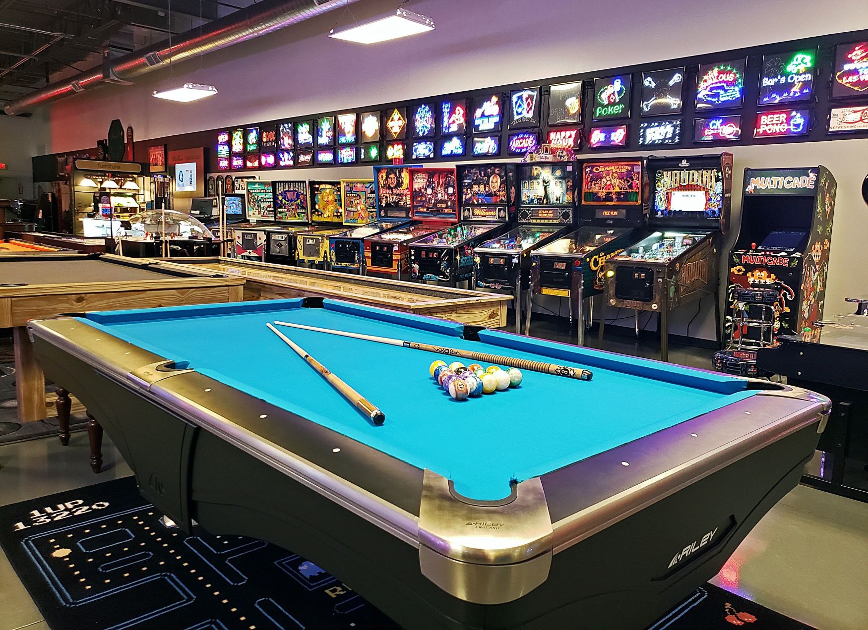 Pool Tables, Pinball Machines and Arcade Games