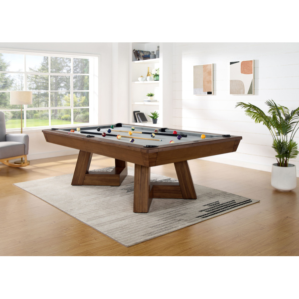 Aris 8' Pool Table Coffee Finish