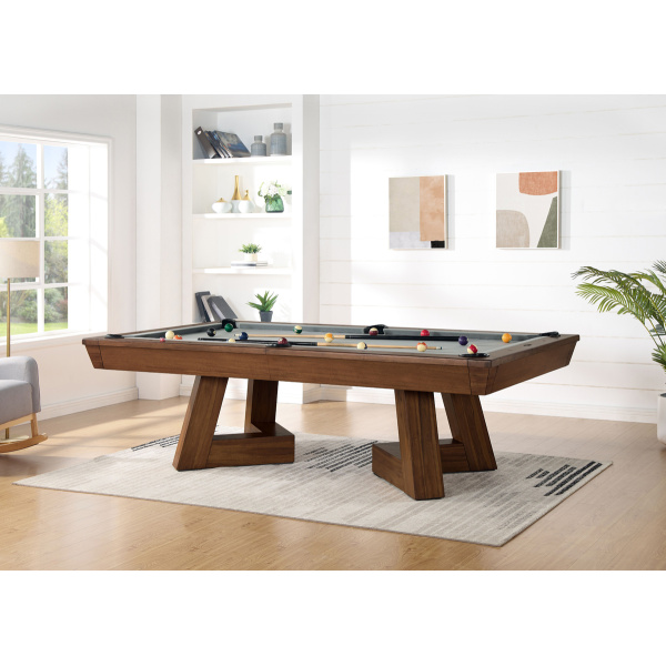 Aris 8' Pool Table Coffee Finish