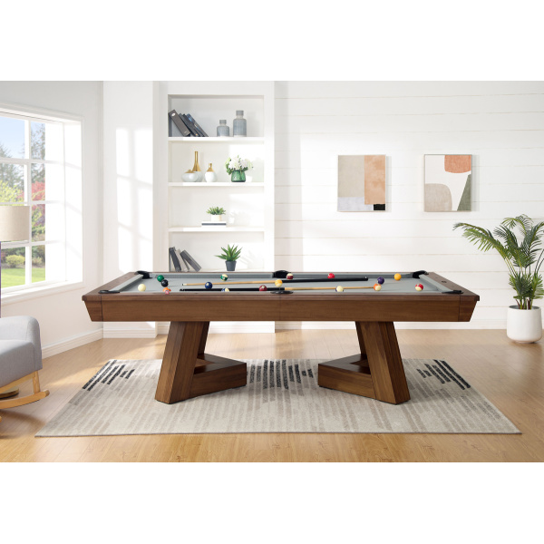 Aris 8' Pool Table Coffee Finish